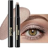 Erinde Waterproof Cream Eyeshadow Stick, Light Taupe Brown Shimmer Eye Shadow Sticks, Cream to Powder Eyeshadow...