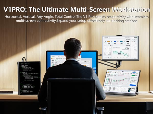 Veout 16インチ ポータブルモニター 1920x1200P black Amazon.com: Veout 16Inch Portable Monitor for Laptop