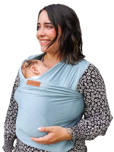 Tuck and Bundle Baby Wrap Carrier Citadel Blue