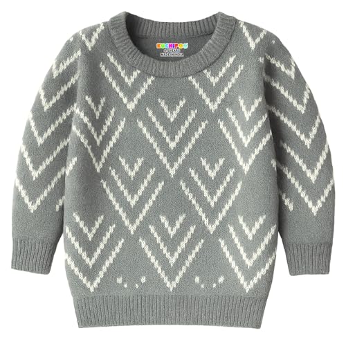 Kuchipoo Boys Regular Fit Winterwear Sweater (KUC-SWT-392, 4-5 Years, Multi-Colored) Deal