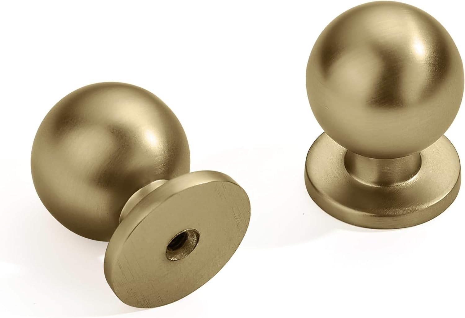 KHTUMEWARE 10 Pack 1 Inch (25mm) Kitchen Cabinet Knobs Dresser Knobs Solid Knobs Drawer Pulls Door Knobs Dresser Drawer Handles Knobs for Dresser Drawers. (10 Pack, Black) image