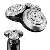 SH90 Replacement Rotary Heads for Philips Norelco Shavers Series 9000, New Version of Metal Wheel Buckle and Upgrade Double-Layer Precision Blades