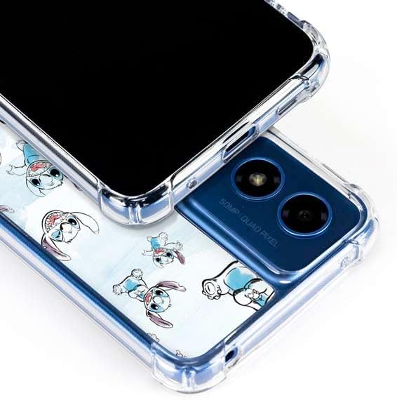 Skinit Clear Phone Case Compatible with Moto G Play 4G - Officially Licensed Disney Lilo and Stitch Pattern Design