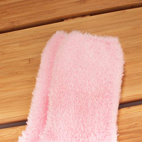 Image of BambooMN Women's Fuzzy Soft Colored Socks