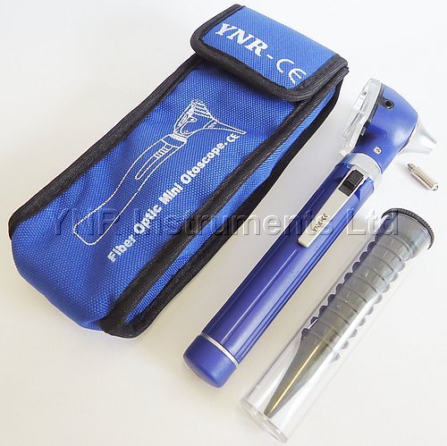 YNR England CE Mini Otoscope Fiber Optic Medical Diagnostic Examination NHS CE Approved New (Blue)