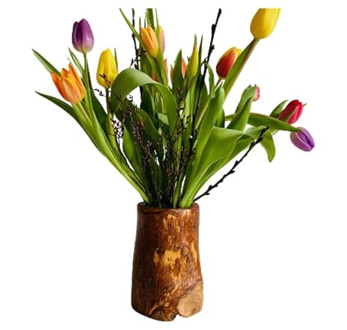 Preisvergleich Produktbild Vase Valentina aus Olivenholz