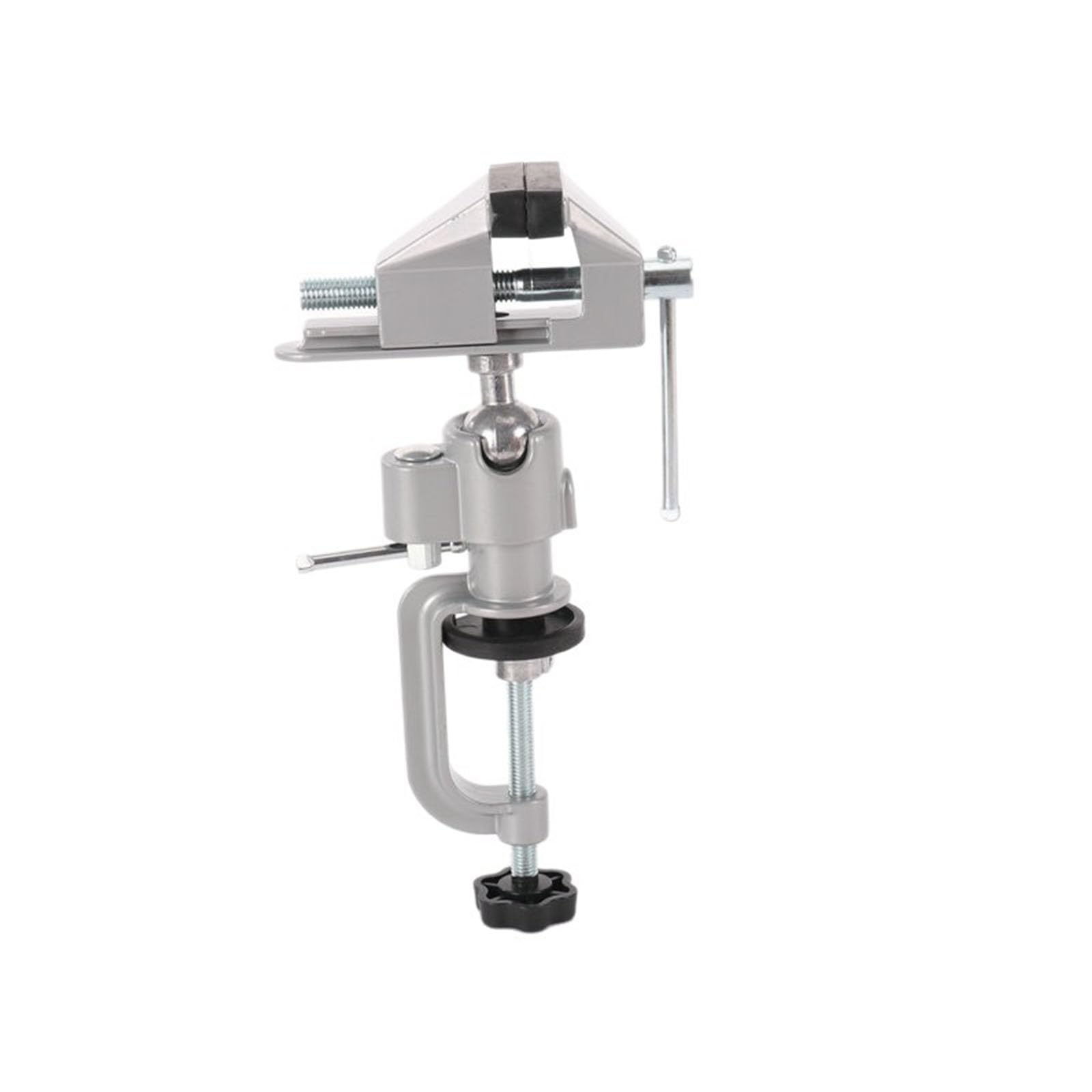 Compact Lightweight Aluminum Tabletop Clamp Ideal for Small Workshops and Jewelry Making & Woodworking Vise