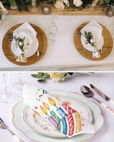 Servilletas de Tela Multicolor Set x4 20x20 pulg. miniatura 3