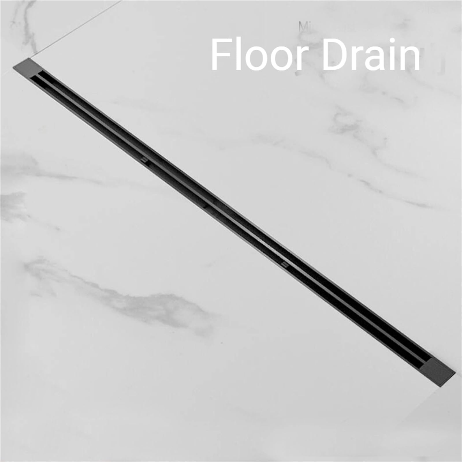 Desague Ducha Trampa de Suelo Cepillado 32cm Ancho, Drenaje Lineal baño, Acero Inoxidable Grueso