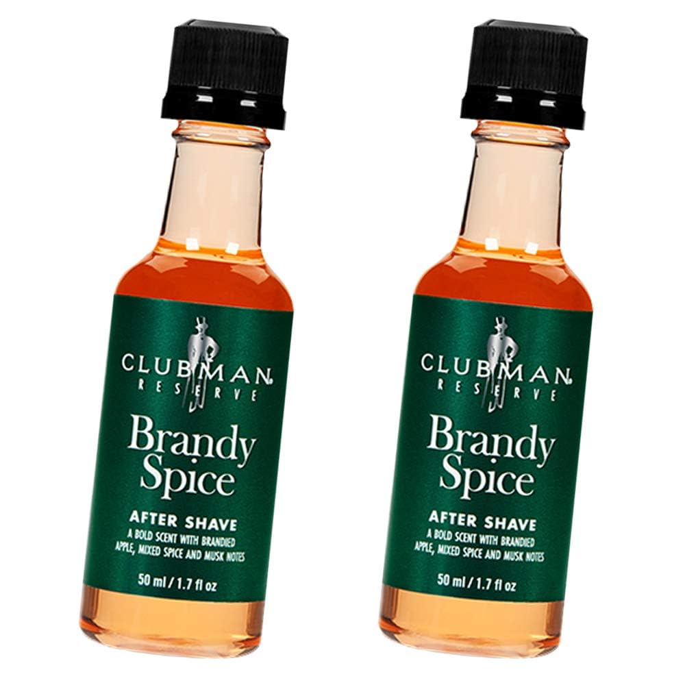 Clubman Reserve - Brandy Spice After Shave Lotion 1.7 Fl. Oz X 2 Packs