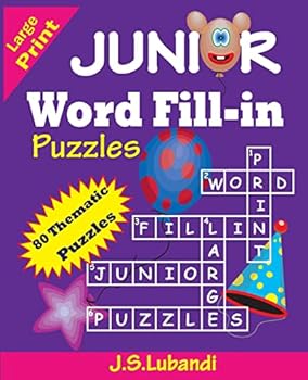 Paperback JUNIOR Word Fill-in Puzzles Book