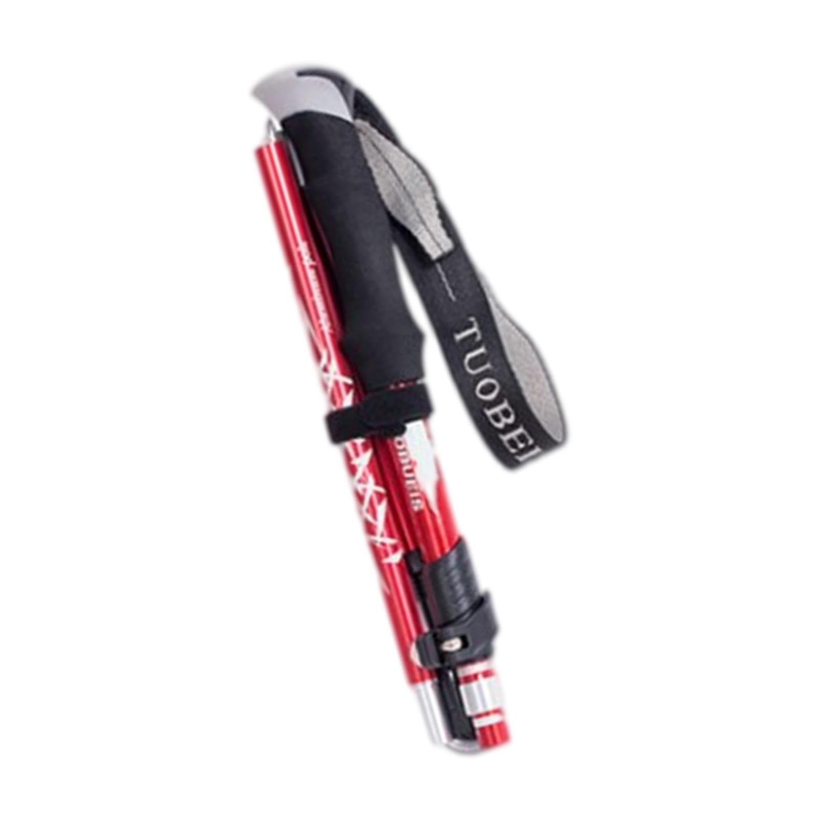 Enakshi® Trekking Poles Quick Adjust Flip-Lock Foldable Walking Sticks for Walking Long Red|Sporting Goods | Outdoor Sports | Camping & Hiking | Hiking Gear | Walking & Trekking Sticks-image-47