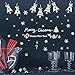 TCCSR Wandaufkleber Weihnachten Glocken DIY Aufkleber Glasfenster Wohnkultur Kunst 3D Abziehbilder PVC