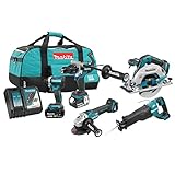 Makita DLX5041TX1 18V LXT 5 Piece Combo 5.0Ah Kit
