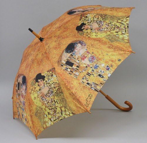 Amazon ジャンプ傘 クリムト ザ キス 有名なクリムト絵画のジャンプ傘 Cse0960 シューズ バッグ