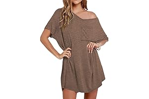Comfy V-Neck Nightgown for Women: Sweet Dreams in Style