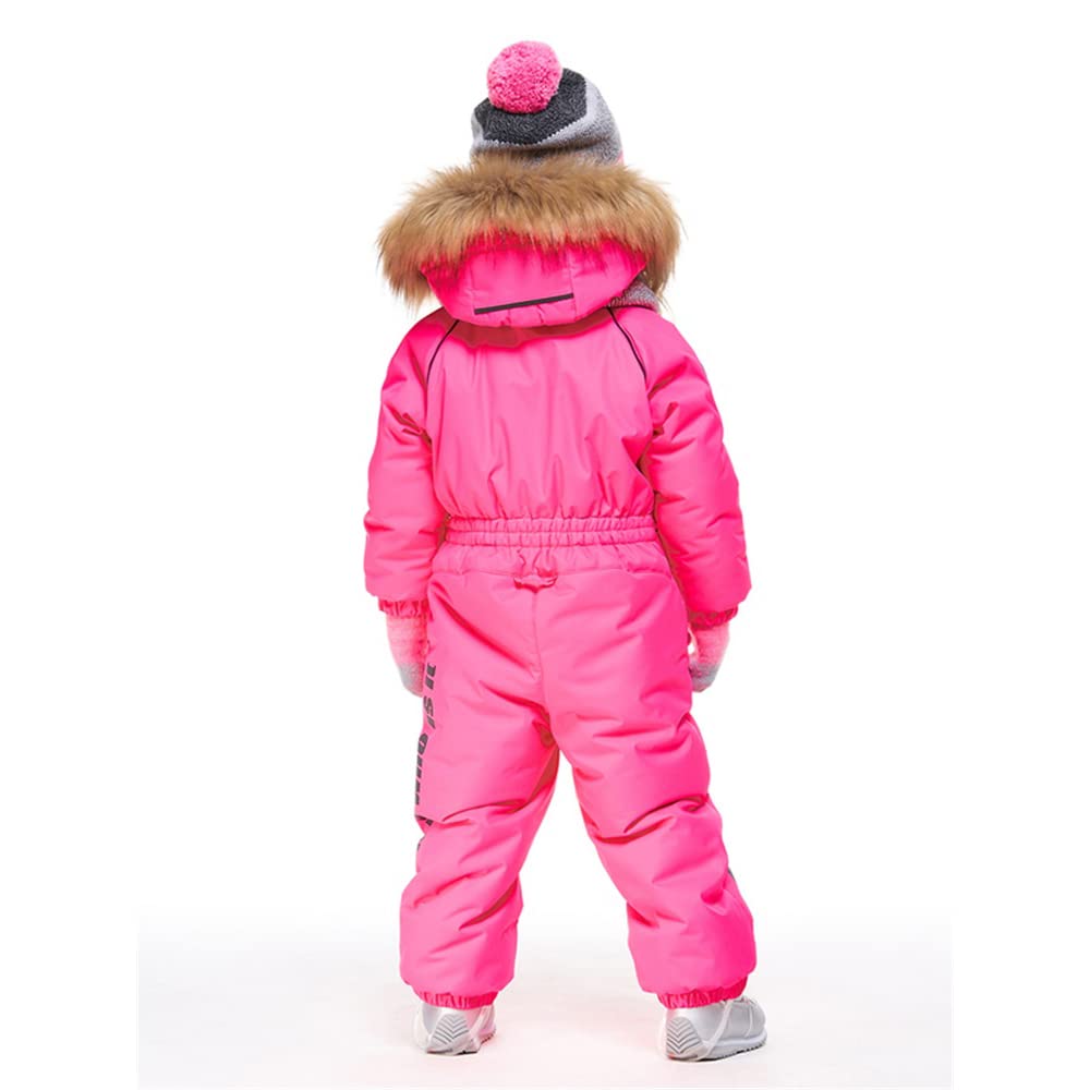 Kinder Mädchen Skianzug Schneeanzug Tmungsaktiv und Wasserdicht Winddicht Funktions-Skioverall Schneeanzug Gefüttert