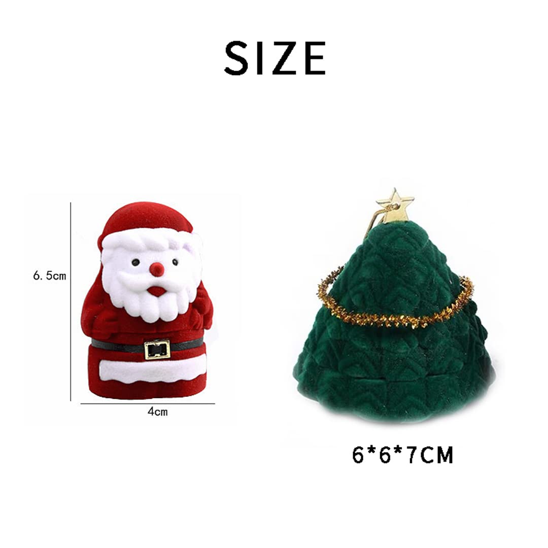 Amazon.co.jp: カワイイサンタリングケース漫画クリスマスツリーリング