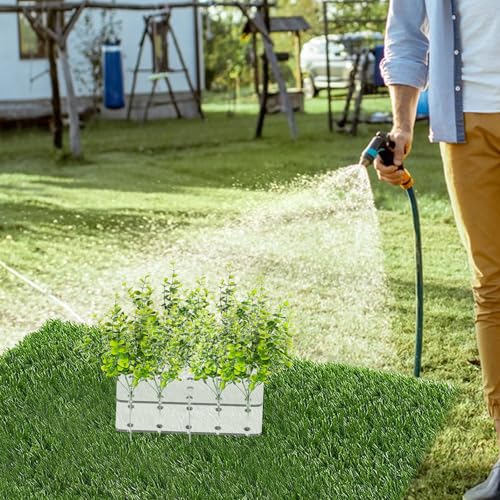Image of 6 PCS Fake Grass Plants Pee Post, Reusable Washable Artificial Eucalyptus Puppy Pee Post Training Tool for Guiding and Trains Dogs to Urinate, Outdoor Dog Toilet