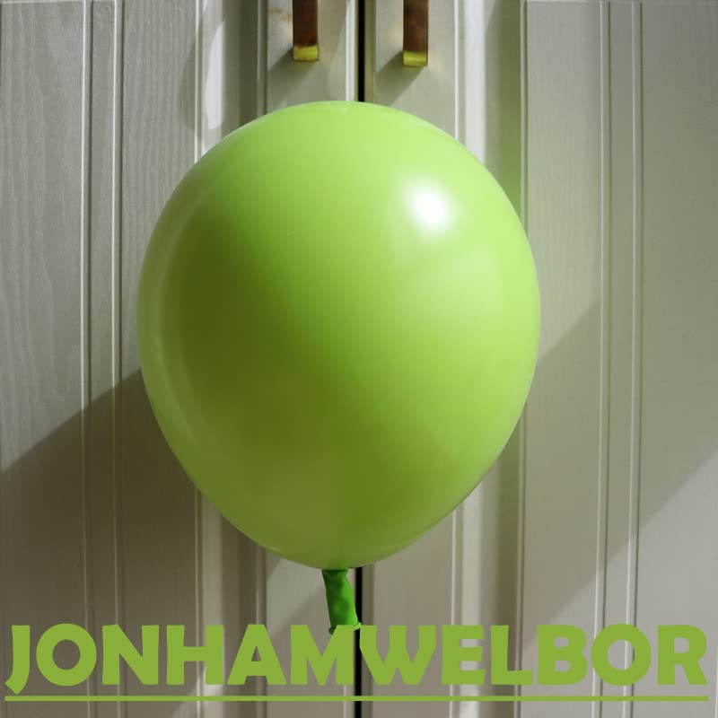 Image of Jonhamwelbor Lime Green Balloons 100pcs 12inch Light Green Neon Fruit Green Latex Party Balloons for Birthday Baby Shower Decorations