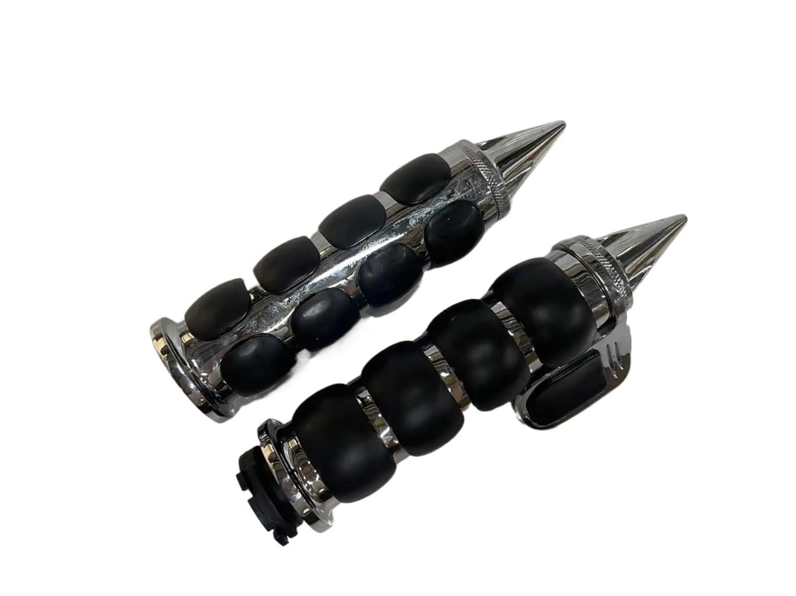Manopole Per Freni In Gomma Manopole per manubrio antiscivolo in gomma da 1" e 25 mm, adatte per Harley, adatte per Honda, adatte per Kawasaki, adatte per Suzuki, Cross Grip
