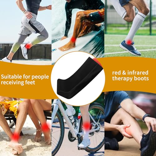Red-Light-Therapy-for-Feet,Red Light Therapy for Legs Ankle,Infrared Light Therapy Consisting of 420 Dual Wavelength LED,Adjustable Power and Time Controller 30 * 19.7 * 11.8IN - Black