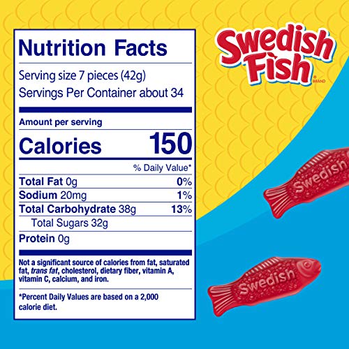 SWEDISH FISH Mini Soft & Chewy Candy, 240 - 0.21 oz Packs