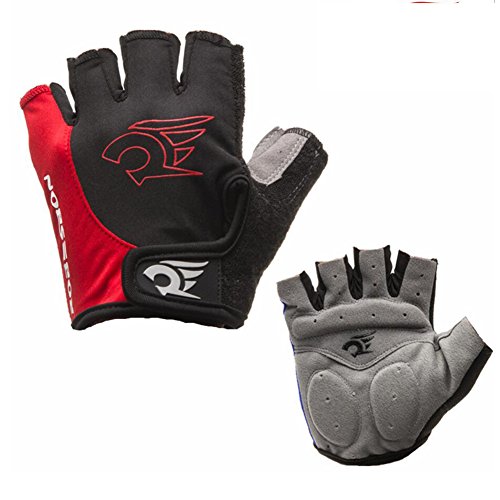 IKuaFly Guantes de ciclismo sin dedos acolchados de gel amortiguador transpirable para bicicleta de carretera, ciclismo, conducción, accesorios deportivos para hombres y mujeres