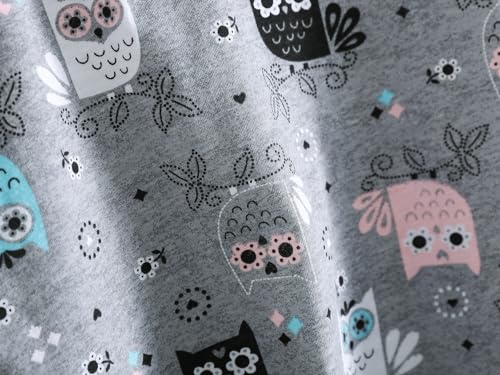 Image of CHUNG Women Cotton Pajama Sets Sleepwear pjs Short Sleeve Shirt Capri Length Crop Pants Cute Vivid Print