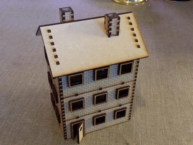 Raystar DIY Wooden House Model Kit, 3-Storey Building, Laser-Cut Assembly-picture-21