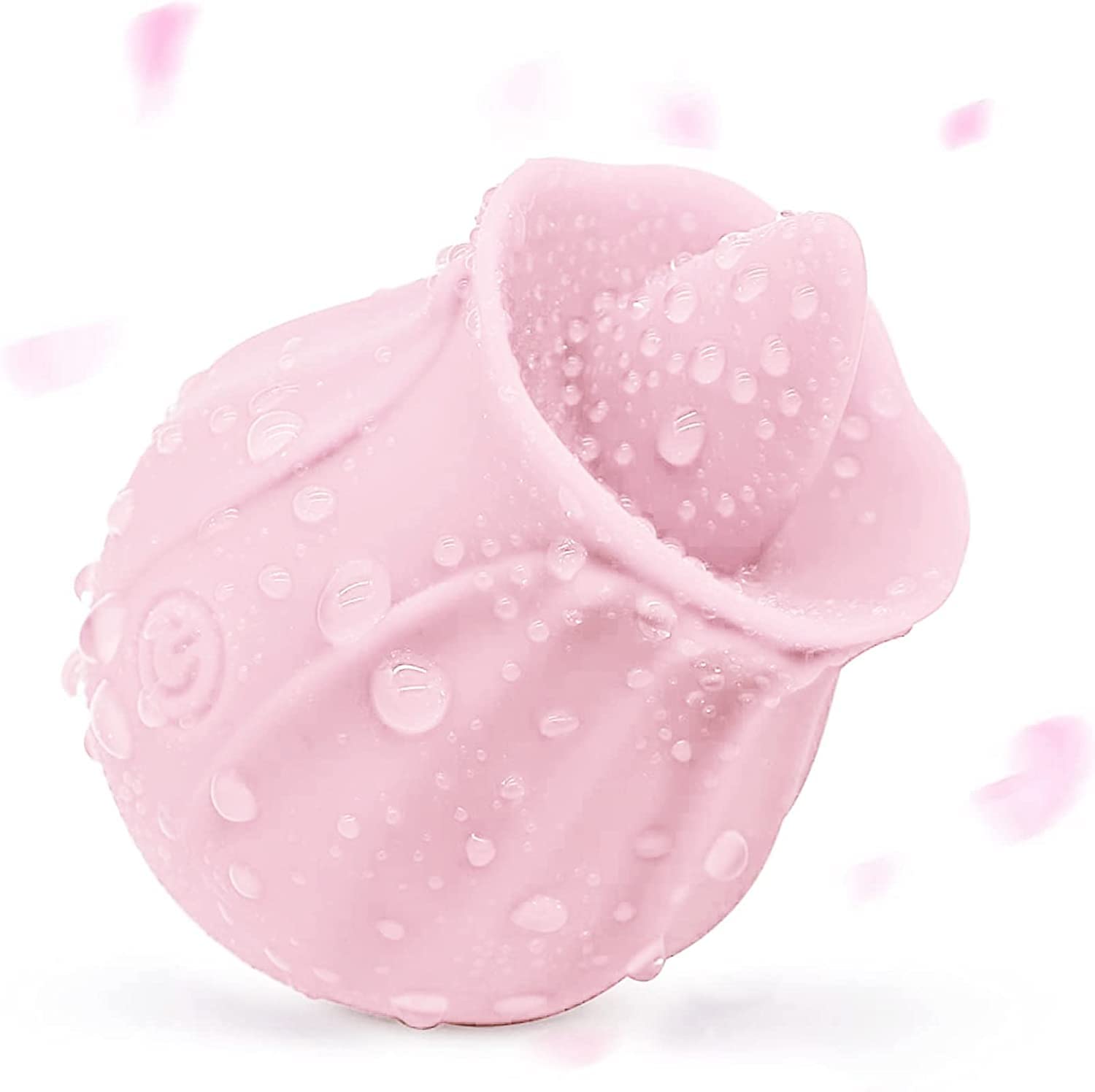 2025 Deluxe Rose Vibrator: Thrusting Sensory Stimulant & Tongue Toy (X10201)