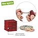 Speks Magnetic Balls - Classic Red Set of 512 (2.5mm) - Fun Stress Relief Desk Toy for Adults - Mashable Smashable Buildable