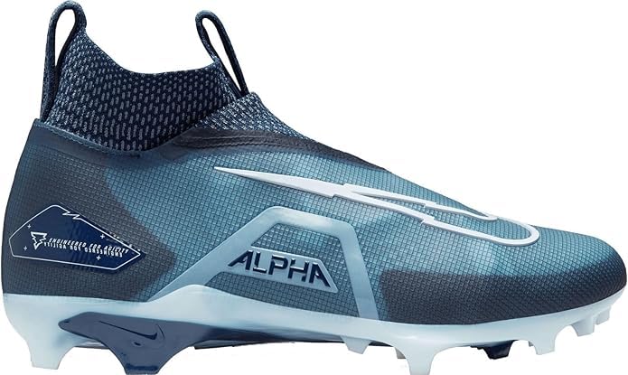 Nike Alpha Menace Elite 3 CT6648-400 College Navy-White Men's Football Cleats Size 12 US