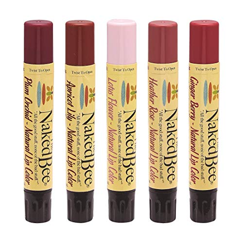 The Naked Bee Coconut & Honey Moisturizing Hand & Body Lotion 6.7Oz + Natural Lip Colo - Lotus Flower, Heather Rose, Ginger Berry, Apricot Lily And Plum Orchid #TOP2