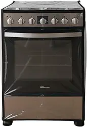 Capa Protetora para Fogão 4 Bocas em Plástico Cristal Transparente Reforçado com Viés Preto – Proteção Contra Poeira, Gordura e Manchas – Ideal para Áreas Gourmet e Varandas – 90x55x65 cm