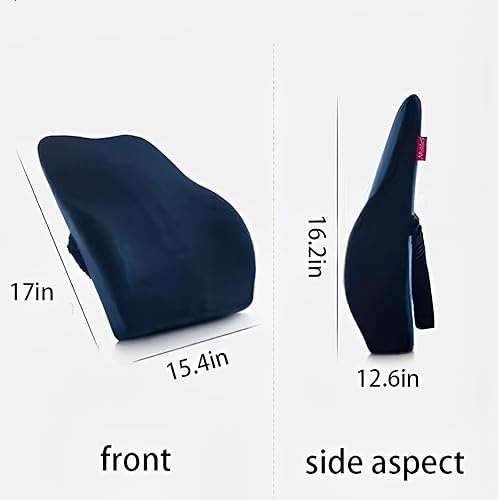 Miniatura 2 de Almohada de apoyo lumbarcojín trasero para silla de oficina, automóvil, computadora, silla de juegos, cojín de respaldo reclinable de espuma