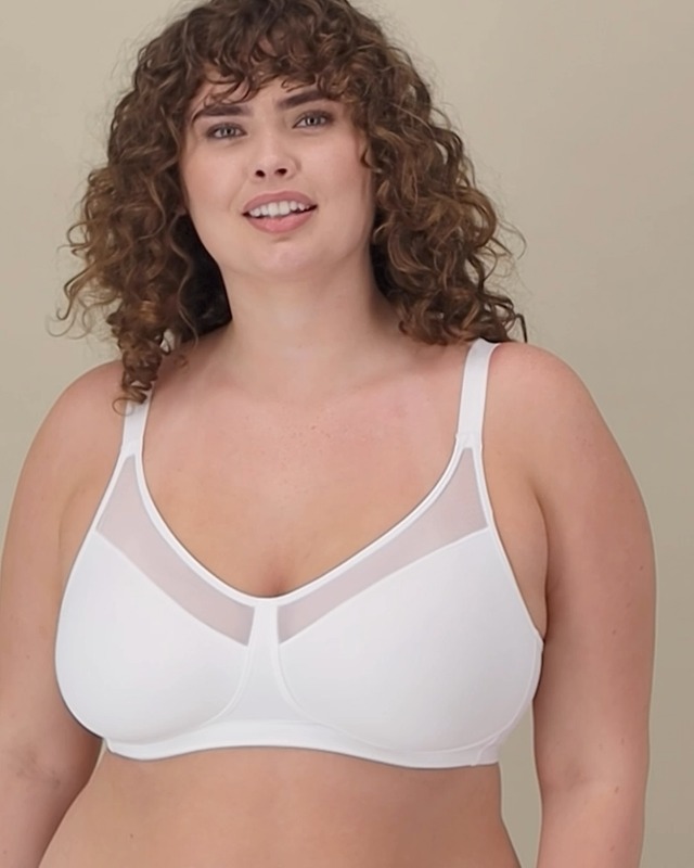 PLAYTEX Womens 18 Hour Smoothing Wirefree Us4697 Minimizer Bra