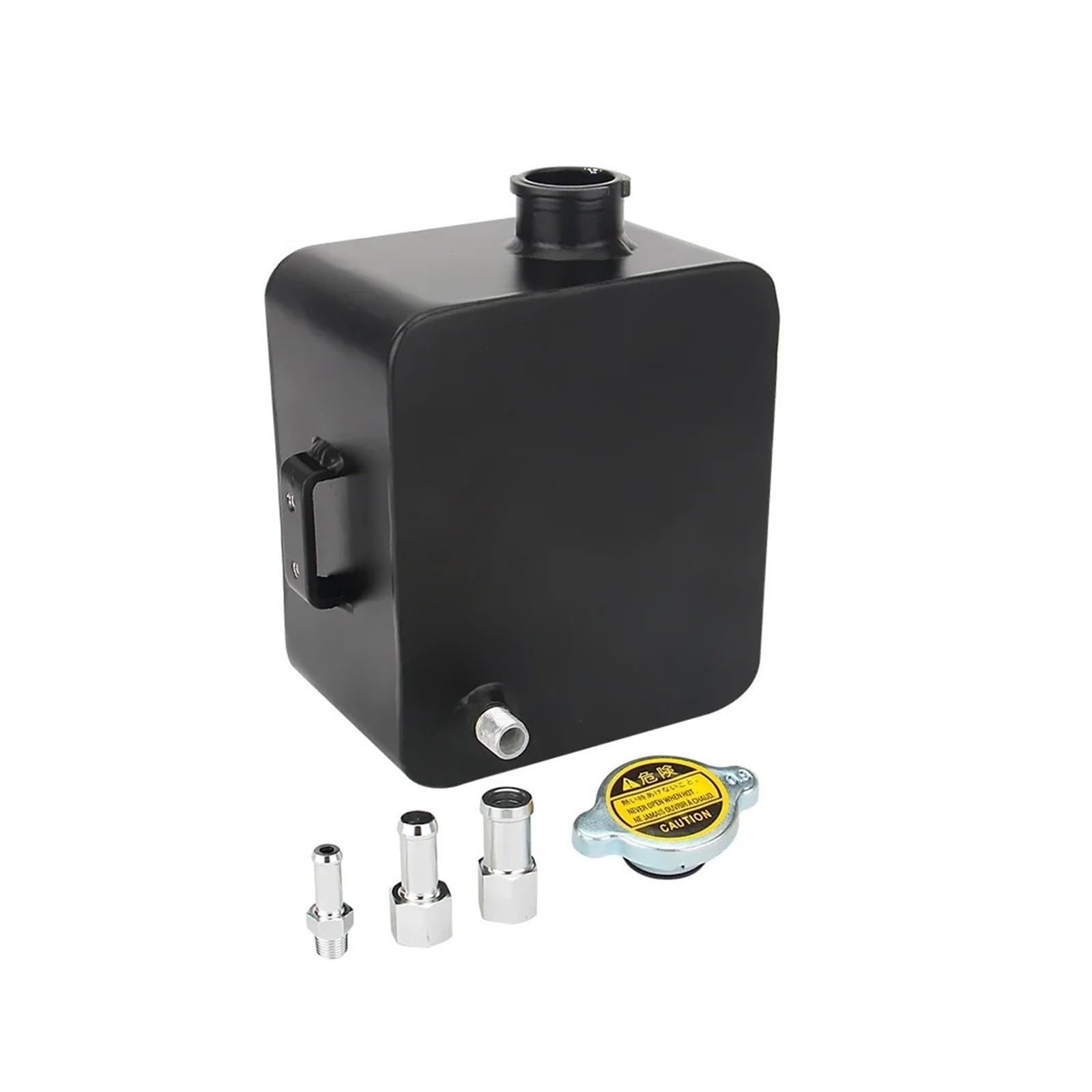 Réservoir D'eau D'expansion Et Bouchon En Alliage Poli De 2 L, Kit Débordement Liquide Refroidissement Vase De Liquide De Refroidissement