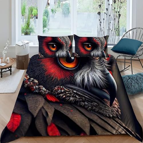 Housse de couette 200x200 fermeture éclair microfibre Animaux Flying durable