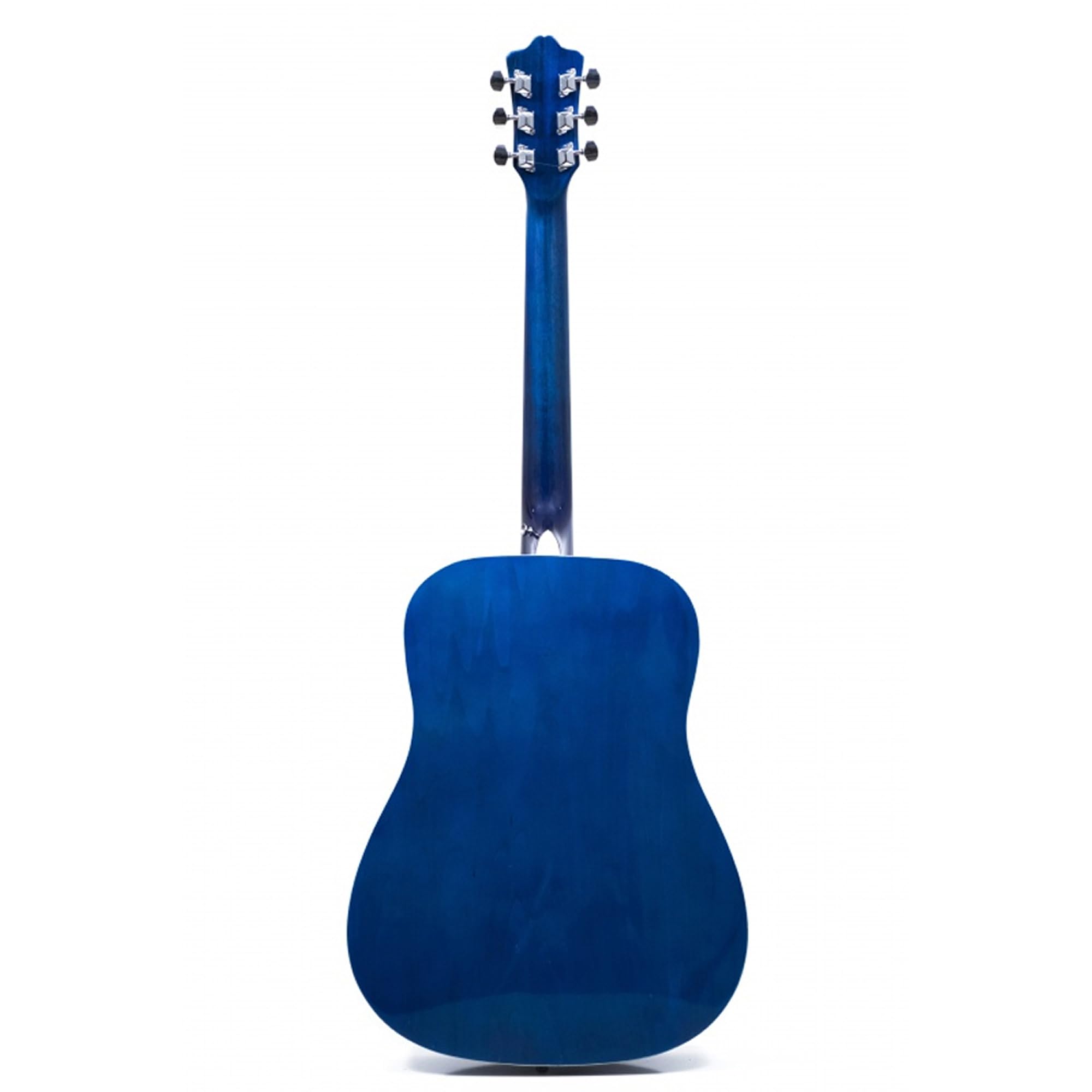 Akustikgitarre Rio Größe 3/4 für Kinder - Passend für 9–12 Jahre, inkl. Tasche, Gurt, Plektren, Stimmpfeifen 36'' blau