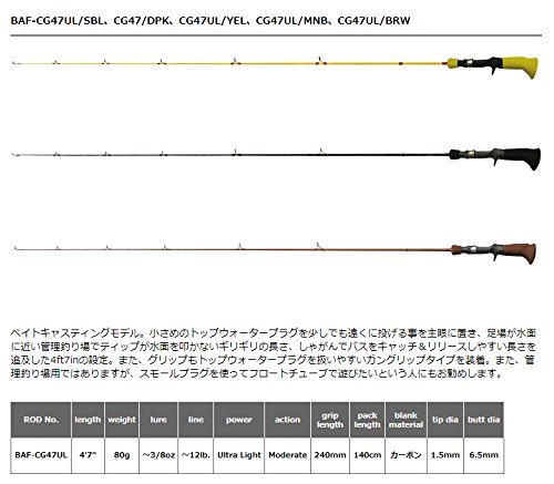 スミス(SMITH LTD) ロッド ビーエリアファン BAF-CG47UL/DPK. 2枚目