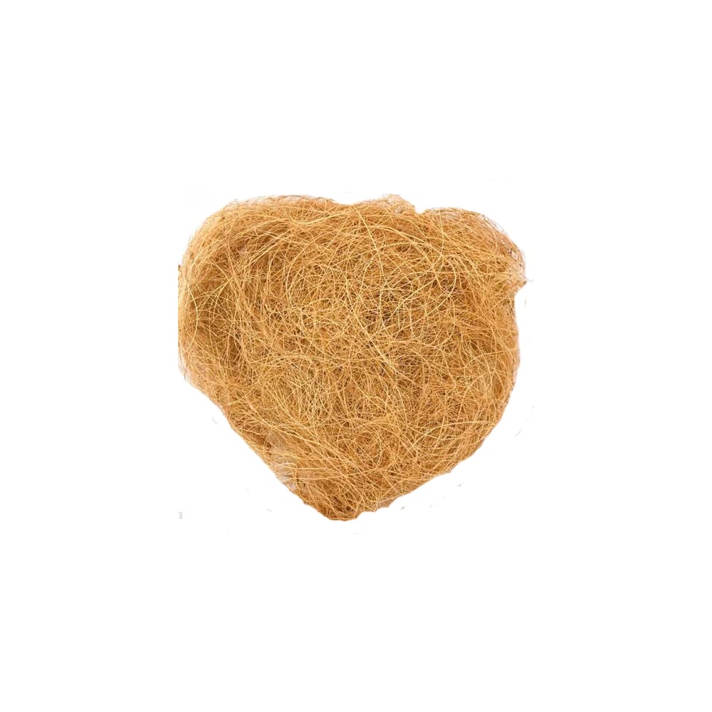 Grow Rich Fine Quality Natural Coco Fiber Nesting Material For All Birds And Small Animals(Pack Of 2/500Gm)|Coir Fiber For Making Bedding&Litter For Birds(Pack Of 2/500Gm)