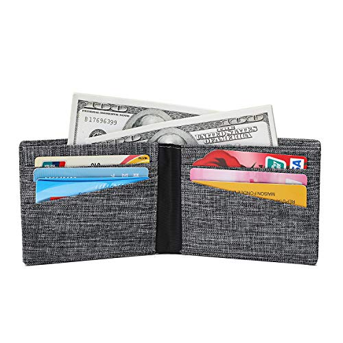 Image of Lanyani Minimalist Fabric Wallet Bifold RFID Blocking