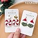 KEOKER Christmas Clay Cutters, Winter Polymer Clay Cutters for Earrings Making, 10 Shapes Holiday Clay Earrings Cutters, Poinsettia Clay Cutters, Grinch Clay Cutter (Earring Clay cutter2)