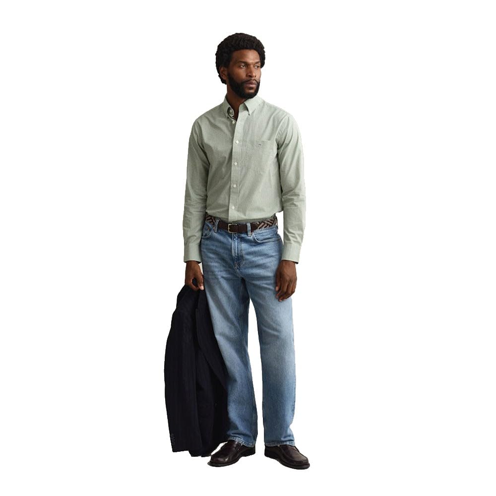 GANT Herren Reg Classic Poplin Gingham Shirt Hemd