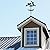 SUPERDANT Cats Weathervane Wrought Iron Wind Vane Cats with Butterfly Animal Metal Weather Vane Roof Garden Direction Sign Weathercock Outdoor Farmhouse Decoration Garden Wind Measuring Tool