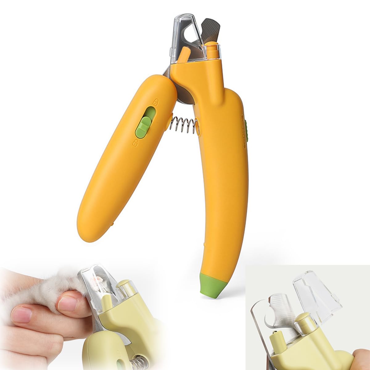 ANYSENT LED Pet Nail Clippers,Upgrade Cat Nail Clipper with Light,Cat Claw Trimmer Nail Clippers for Dogs,Trim Your Pets Nails Easy and Pain-Free