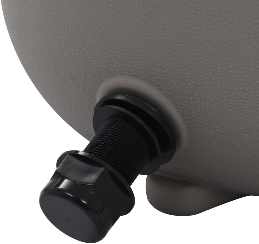 SKM Pool Sand Filter with 4 Position Valve Grey 350 mm (Weight-24KG)