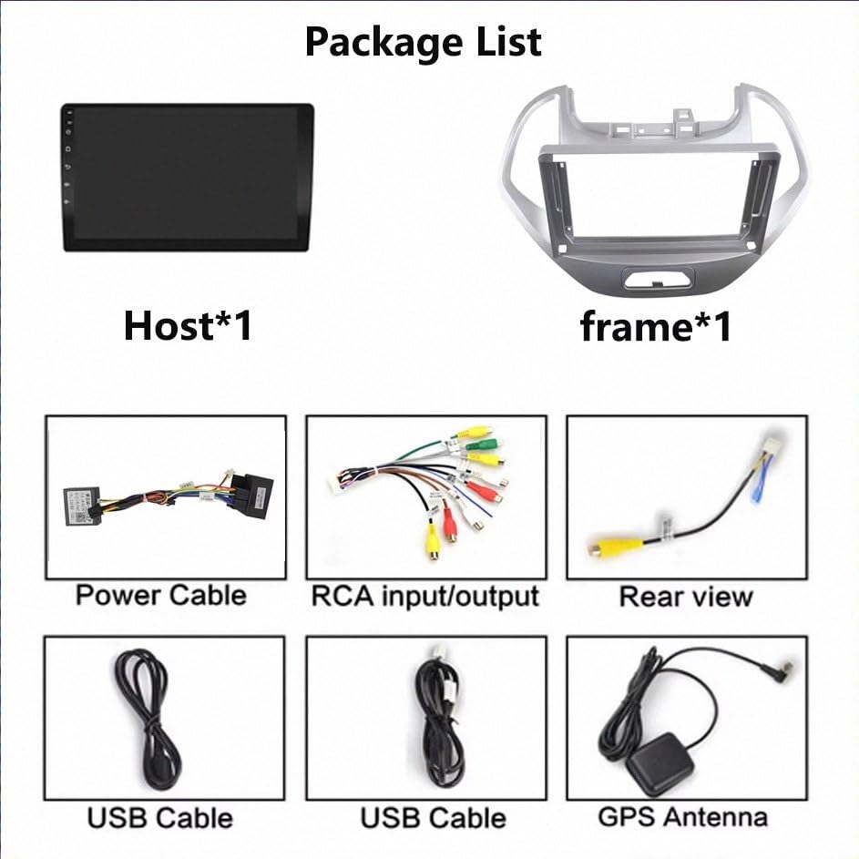Audio estéreo 2 DIN Ford Figo 2016-2020 con pantalla multimedia de 32G ROM 6