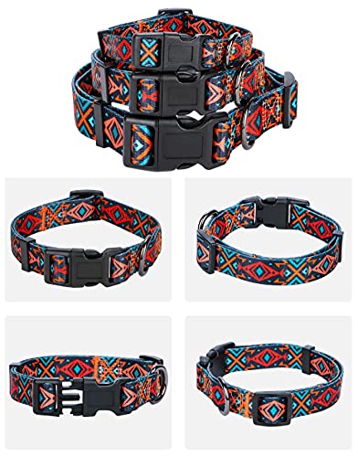 Rhea Rose Tribal Hundehalsband Aztekenmuster Verstellbare Halsbänder Medium